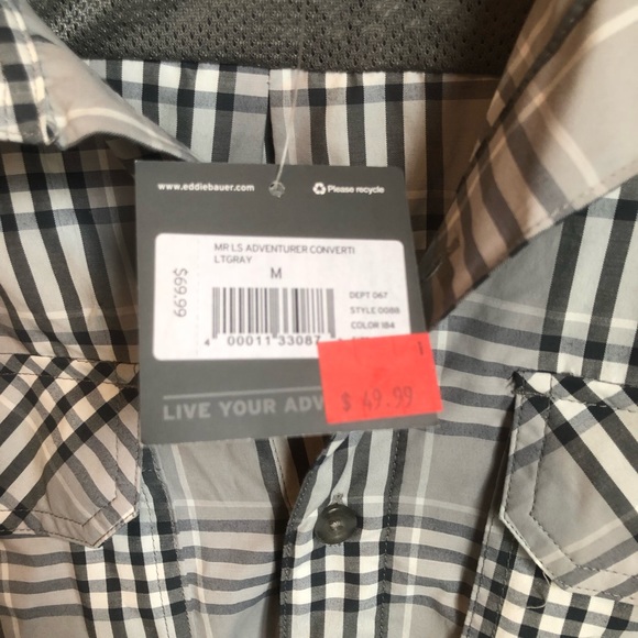 Mens Eddie Bauer Button Up - Picture 3 of 4